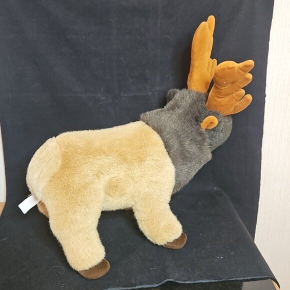 Plush Stuffed Animals Realistic Bison Owl Elk Wolf Wild Republic Aurora Lot of 4 - Picture 5 of 10